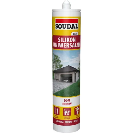 SILIKON SOUDAL BIAŁY 280ML