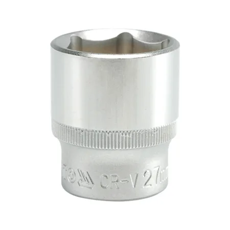NASADKA KRÓTKA 6-KĄTNA CHROMOWANA 1/2'' 27MM
