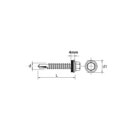 WKRĘT SAMOWIERTNY IMPAX Z EPDM #3.5MM OCYNKOWANY 4.8*19MM