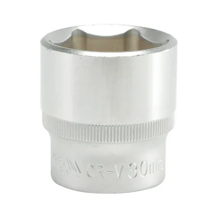 NASADKA KRÓTKA 6-KĄTNA CHROMOWANA 1/2'' 30MM
