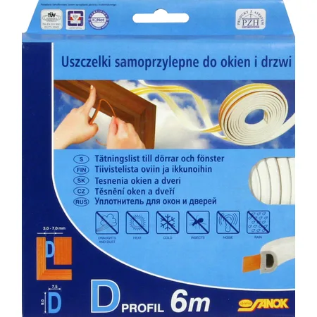 USZCZELKA GUMOWA 6M  P BRĄZOWA